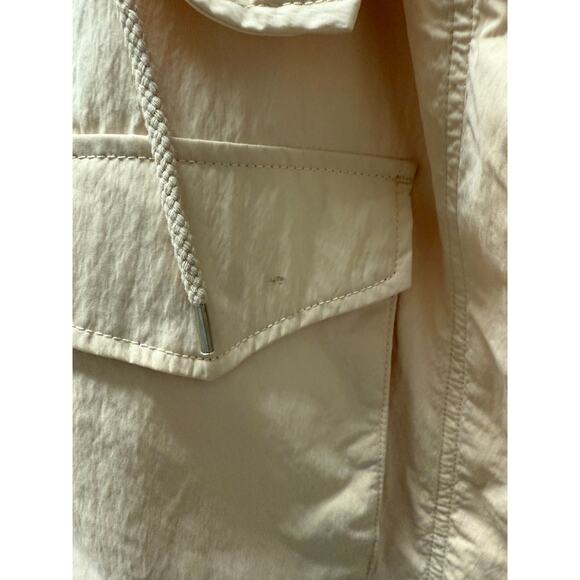Levi’s Cream Zip Military Anorak Jacket XXL NWT Hooded Oversized Fit - Picture 5 of 9